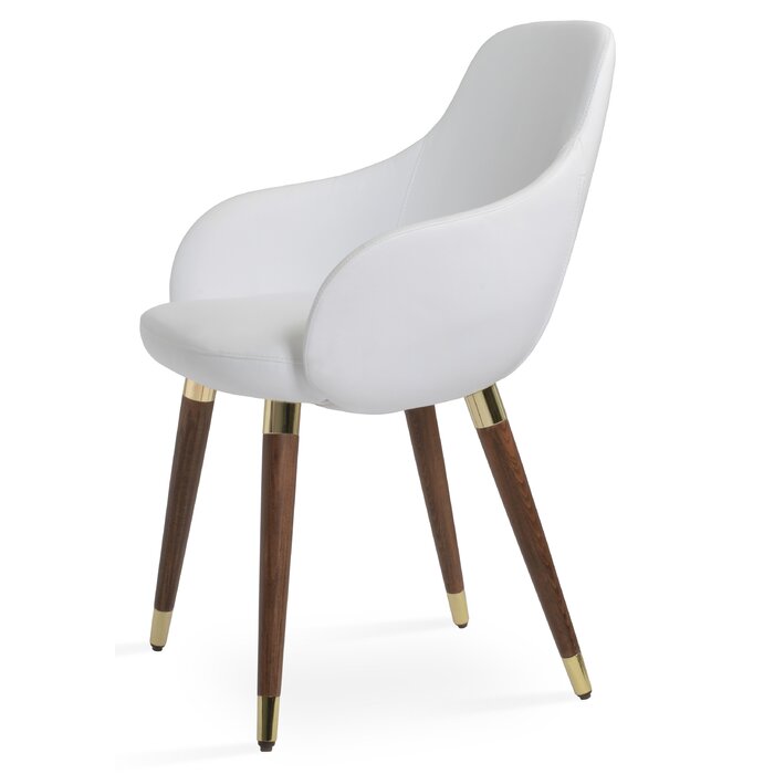 SohoConcept Gazel Upholstered Solid Back Arm Chair Wayfair